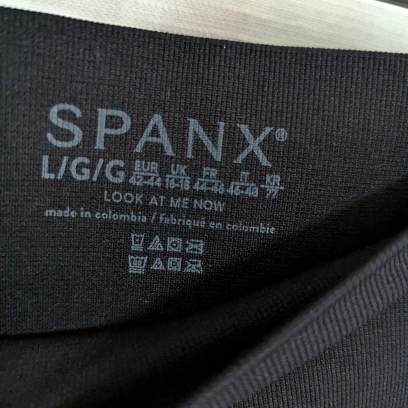 Spanx look at me now seamless tummy control black leggings size L - Picture 4 of 8
